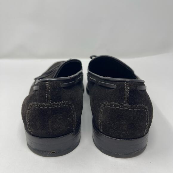TOD\'S Brown Suede Calf Leather Bow Loafers (10.5) main image 14